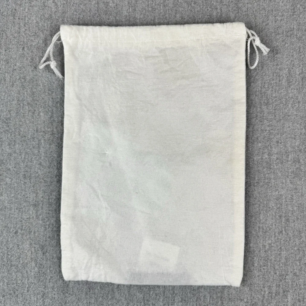 Vintage‎ Marina Rinaldi White Drawstring Dust Bag Italy Designer Accessory Pouch